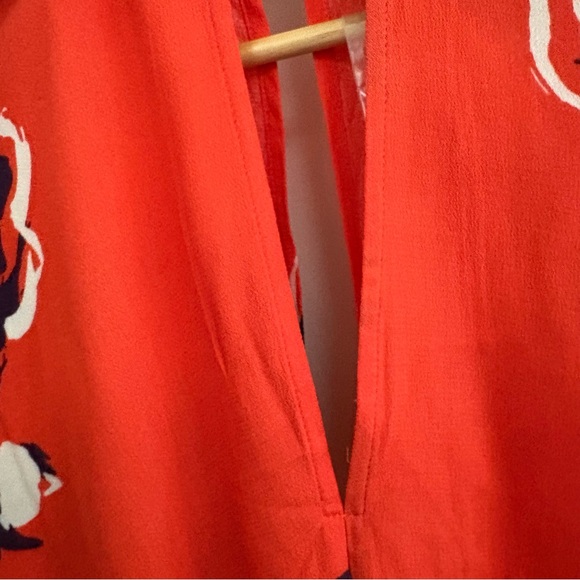 NWT Free People Say You Love Me Open Back Blouse in Red - Picture 5 of 8